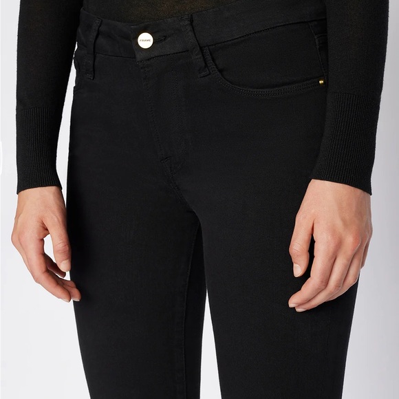 Frame Le Mini Boot Jean in Film Noir (NWT) - Picture 2 of 5